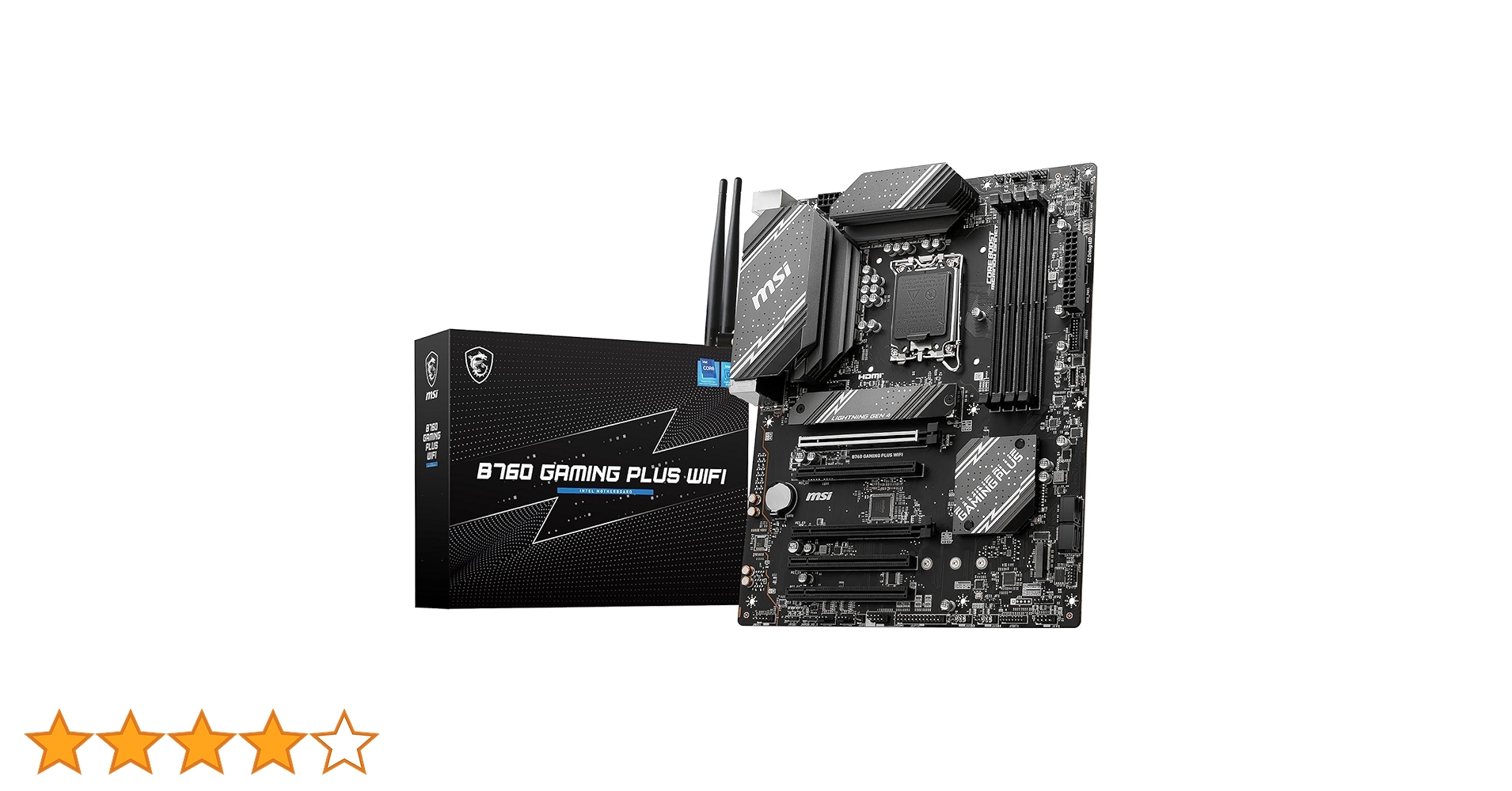 MSI B760 GAMING PLUS WIFI DDR4 マザーボード MSI B760 GAMING PLUS WIFI, ATX - Intel 13th/12th Gen - 12